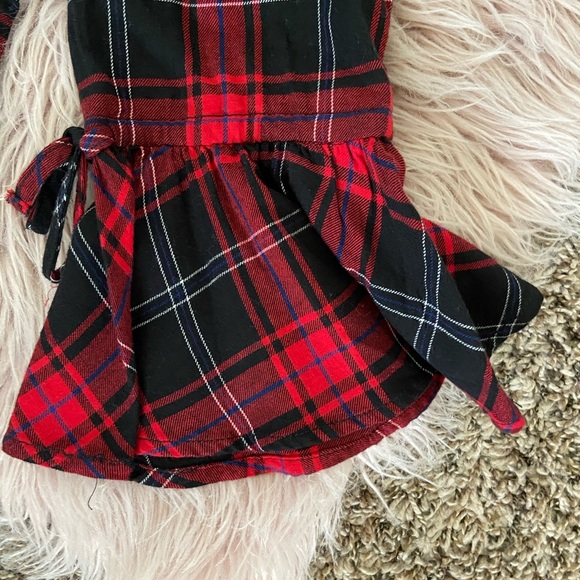 Red and Green Bell Sleeve Flannel - Picture 7 of 9